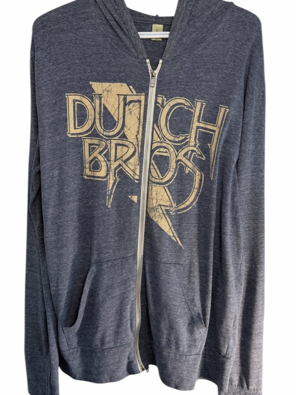 Dutch Bros XL VINTAGE Zip Up Lightweight Hoodie RARE DB 1992